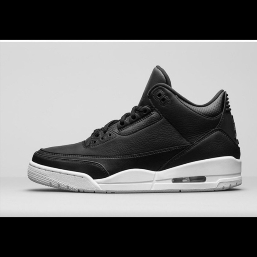 Nike Air Jordan 3 Retro Black Sz 6.5y VGUC